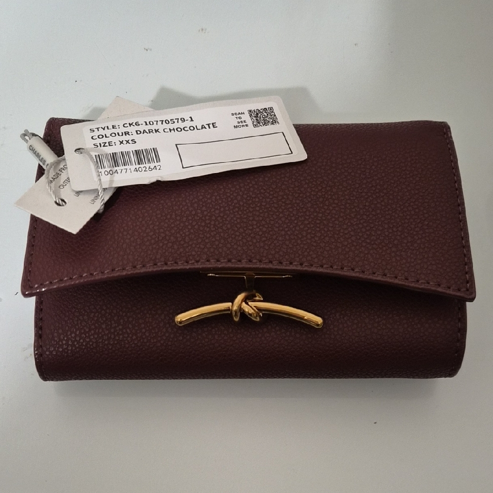 Charles & Keith Dark Chocolate Wallet